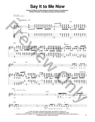 Say It To Me Now Guitar and Fretted sheet music cover
